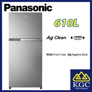 (Free Shipping) Panasonic 610L Fridge Inverter 2-Door Top Freezer Refrigerator NR-TZ601BPSM / NR-TZ601BPKM