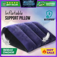 bebas SHIPPING - TOUGHAGE Portable Air Bolster Inflatable Pump Waterproof Pillow Hole Holder Pillow 