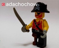 Lego Minifigures Pirate Captain 海盜船長手持刀