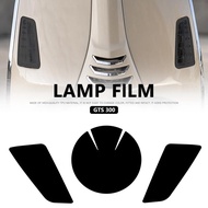 SL Motorcycle Scooter Headlight Lamp Film Instrument Tail light Sticker Deep Black For Vespa gts300 
