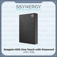 Seagate One Touch Portable with Password 1TB/2TB External HDD