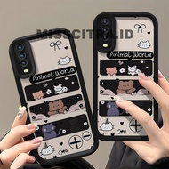 YX136 COVER CASE CASING CUTE ANIMALS WORLD COMPATIBLE FOR OPPO A1K A1 A3S A3X A3 PRO A5 A5i A5X A7 A