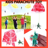 Payung Terjun Mainan. Hand Throwing Parachute Toy. Outdoor Game. Cheap Toy. Traditional Childhood Ga