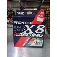 YGK Frotier X8 Jigging PE Line 300m size 30 lbs 35 lbs