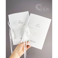 Vows book - Wedding promise card - Model 37