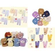 BT21 Japan Limited Fluffy Big Hugs Series Pajamas Warm Socks Plush Bag Handbag BTS