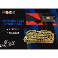 SKK CHAIN 428 BLACK HITAM / GOLD / ORING EMAS 415 428-132 122 100 415-132 EX5 KRISS SRL WAVE LC135 M