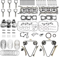 G6DH Engine Rebuild Overhaul Kit Fits for 2011-2019 Hyundai Santa Fe Kia Sorento 3.3L (LQ-DTB-HY3300