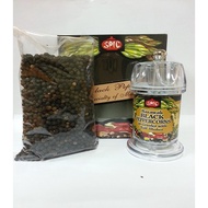 [Halal] SPIC Sarawak Black Pepper Whole in grinder with refill 200gm  Biji Lada Hitam dlm Pengisar d