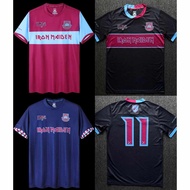 *Retro* West Ham United Jersey X Iron Maiden (95/97 , 99/01) Fan Issue With Printing Name+Number EPL Football Jersey