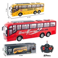RC School Bus Car Toy with Car Light Simulation Remote Control Bus Model Toys
