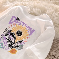 Kaos Distro Retro destroy unised lengan pendek baju atasan Pria wanita lengan pendek style kekinian