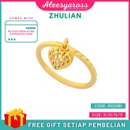 [RG5081] Cincin JUNTAIAN LOVE ZHULIAN Gold Plated Ring Jewellery Cincin Zhulian Original Zhulian Rin