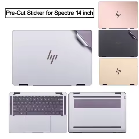 Anti Scratch Pre-cut Vinyl Sticker Skin Accessories for 2024 2023 HP 14 inch Spectre X360 2in1 14-ea