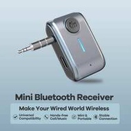 Universal Mini Bluetooth Adapter; Built-In HD Microphone, Wirelessly Connects Wired Car/TV/Speakers,