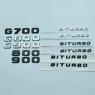 Biturbo 700 800 900 Red Block Emblem Car Side Fender Logo for G Class G63 G65 G500 G800 Brabus W463 