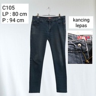 Thrift PL preloved second bawahan jeans celana hot pant kulot rok