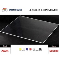 TERLARIS Lembaran Akrilik 100x50cm 2mm | Akrilik Lembaran | Akrilik