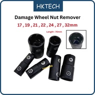Damage Nut Remover Wheel Lock Removal Kit for Stripped Bolt Rounded Nut 1/2 Drive