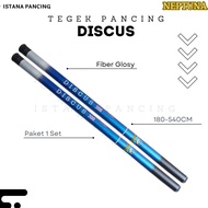 Tegek Joran Pancing 1 set Murah Neptuna Discus Ruas Pendek 180 cm s/d 540cm Murah Kuat Promo COD - A