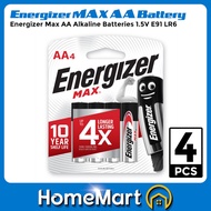 Energizer Max AA Battery Alkaline Batteries 1.5V E91 LR6