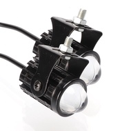 Halloween Motorcycle Scooter Moped ATV Boat Universal Dual Color LED Mini Driving Light Headlight Au