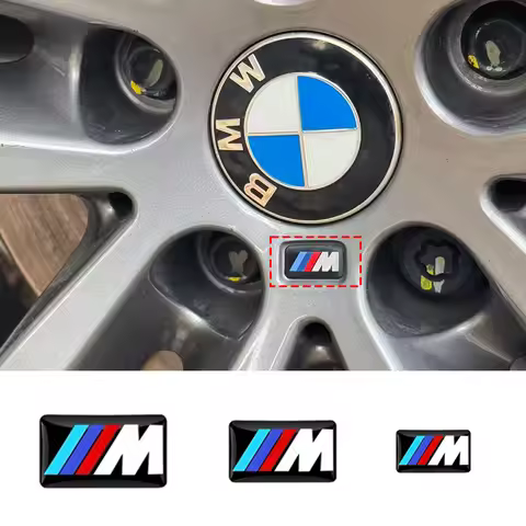 Car Sticker Steering Wheel Hub Decals For BMW M Performance E36 E60 E90 X2 X1 X3 X5 E46 E39 E70 M3 M