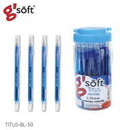 g'soft (จีซอฟท์) ปากกาลูกลื่นเจล 0.38mm รหัส TITUS