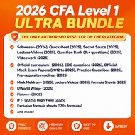 2026 CFA Level 1 Ultra Bundle - Curriculum, Schweser, Mark Meldrum, IFT, UWorld Wiley, Official Mock
