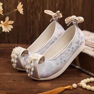 Chunxi Cloud Toe Beaded Antique Retro Cloud-Deng Cloud Shoes Cloud Toe Shoes Ancient Costume Hanfu S