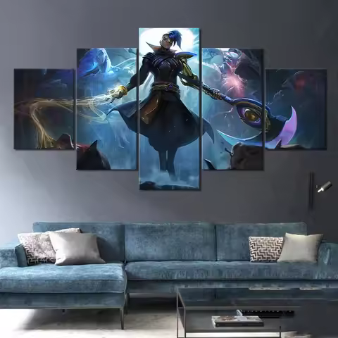 No Framed Canvas 5Pcs Odyssey Kayn LOL Game Modern Wall Art HD Posters Home Decor Pictures Living Ro