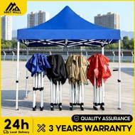 【WTHB】10 x 10 Ft  Night Market Folding Canopy Full Set Camping Tent Khemah  Penuh Khemah Rangka Besi