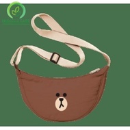 Kotex Line Brown Sling Bag (Not For Sale)