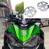 Tainan Round Logo Soft Rubber Sticker Suitable For KAWASAKI H2 NINJA H2R Decal 3D Motorcycle Front L
