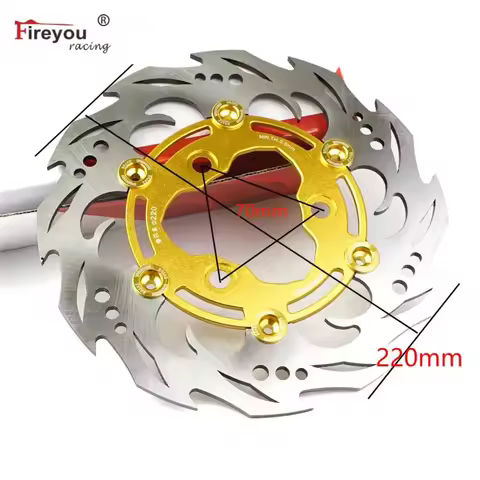 Universal Electric motorcycle Floating disc 220mm*70mm brake disc For Yamaha Aerox Nitro BWS Zuma RS