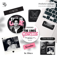 CORTIS BUTTON PIN - Cortism Sticker Pin Brooch 44 MM - Aesthetic Bag Accessories