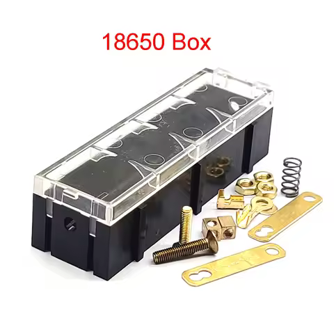 Splicable Battery Box 18650 Battery Case Solder-free 18650 Battery Slot 18650 Holder with Lid Connec