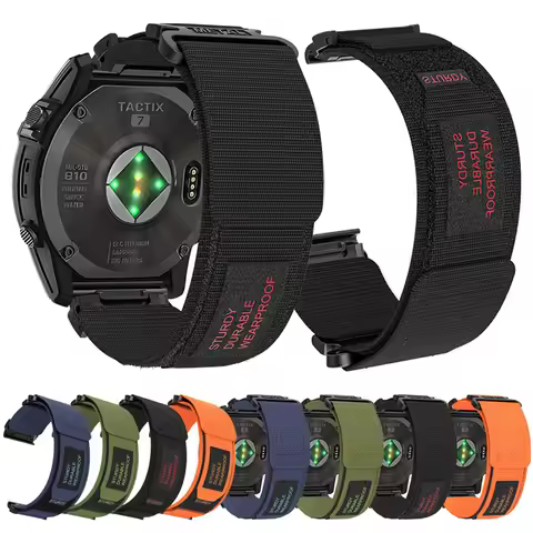 22mm 26mm Quickfit Nylon Strap For Garmin Forerunner 965 955 945 Sports Bracelet Approach S70 S62 S6
