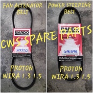 PROTON WIRA 1.3 1.5 FAN ALTERNATOR POWER STEERING BELT BANDO 4PK870 4PK595