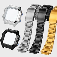Stainless steel watch case strap set for CASIO AE1200 AE1300 mod refined metal silver black gold wat