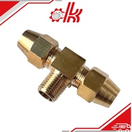 Brass Corn Kernel Junction - Copper Corn Kernel Connector - Three-Way Corn Kernel Connector