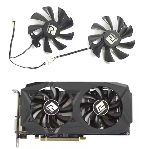 2 FAN Brand new 4-pin 85MM RX580 GPU fan suitable for Dylan Hengjin Red Dragon Radeon RX580 RX480 RX