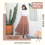 Yuna skirt / Rok panjang wanita terbaru / Rok dewasa model terbaru 2021 panjang / Rok kekinian 2021