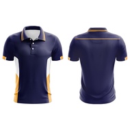 Elite Uniform Series 2 Polo Shirt Jersey Custom Name Baju Korporat Collar Short Sleeve Office Wear J