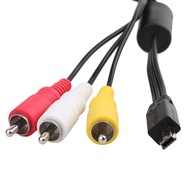 Camera Video Audio AV Cable Mini USB to 3 RCA for Canon 5D Mark II 5D Mark III 1D X SX700 HS SX710 H