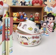 蠟筆小新碗+筷子