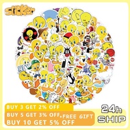 114pcs Cartoon Anime Tweety Bird Sticker Phone Laptop Notebook Luggage Decoration Sticker Kid Gift