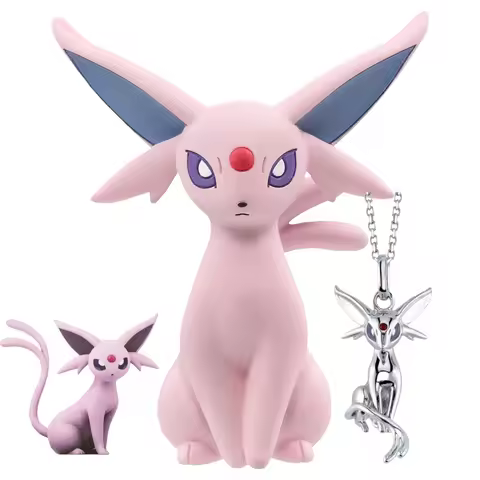 New Pokemon Espeon Snorlax Gengar Mewtwo Necklace Couple Accessories Anime Peripherals Fashion Carto