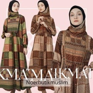Hikmat Fashion Original A7733-03 Abaya Hikmat Noerbutikmuslim Gamis