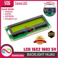LAYAR HIJAU LCD Character 16x2 1602 5V – Green Screen Module with Backlight, No I2C